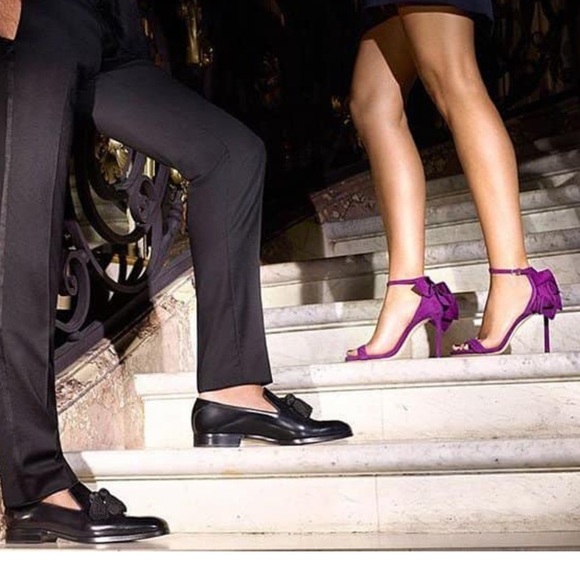 Jimmy Choo Hand-Pleated ‘Kerry’ Ruffled Sandals - Picture 5 of 8